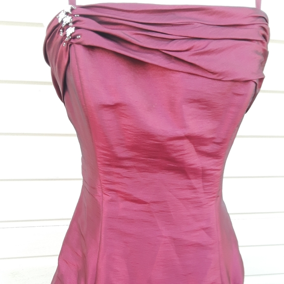 Barbiecore Prom Wedding Party Berry Pink strapless Princess ball gown Dress XS - Picture 13 of 16